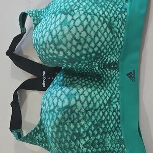 Adidas Teal and Black Climachill Sports Bra Size XL